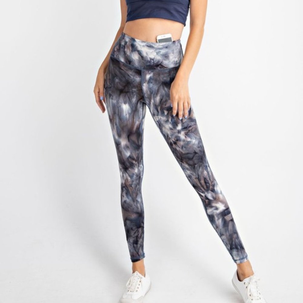 CASUAL MERLE TIE DYE PRINT FULL LENGTH LEGGING